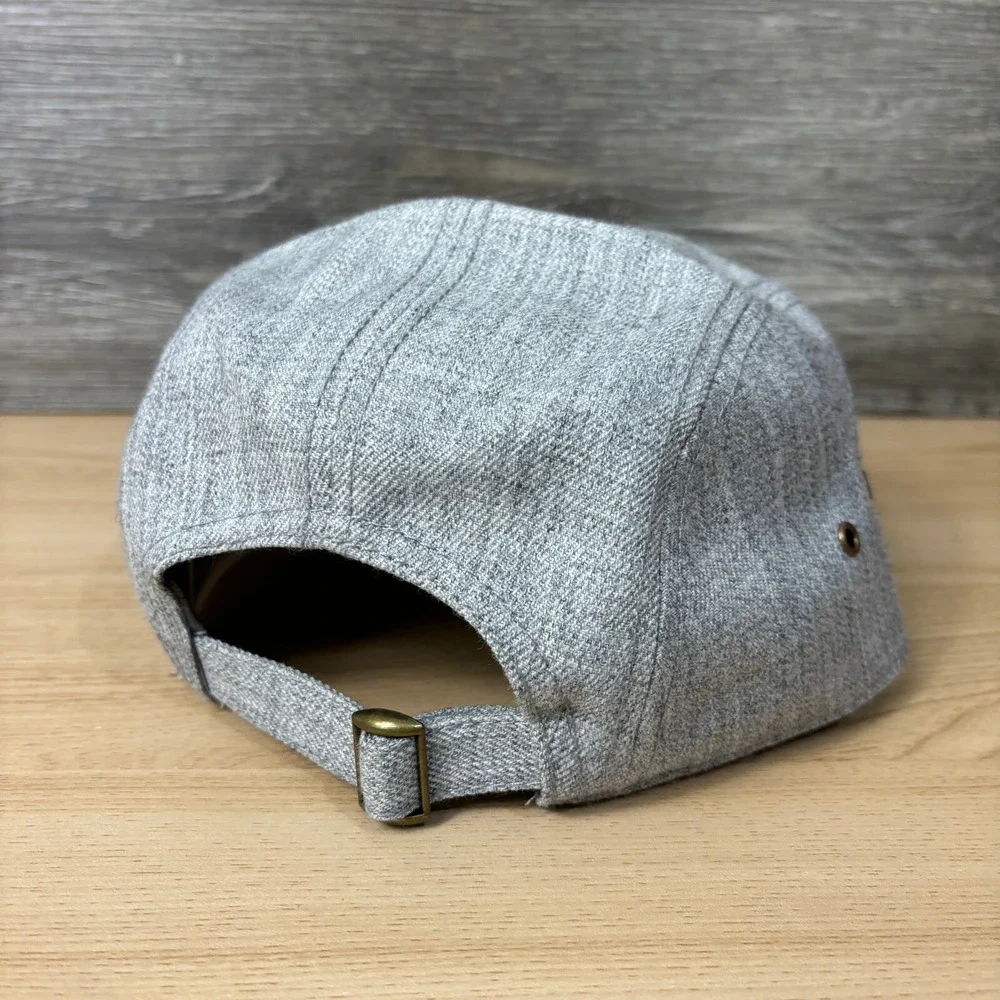 Dunn Brothers Hat Cap‎ Strap Back Gray Panel Coffee Bros Adjustable